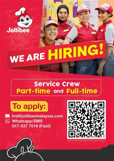 Jollibee Part Time Work, Jobs .